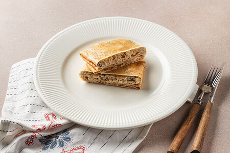 Блины с курицей и грибами