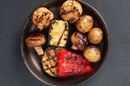 Шампиньоны на мангале