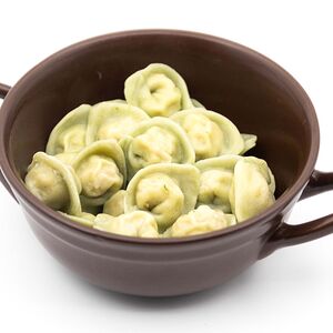 Пельмени с фаршем из семги и судака