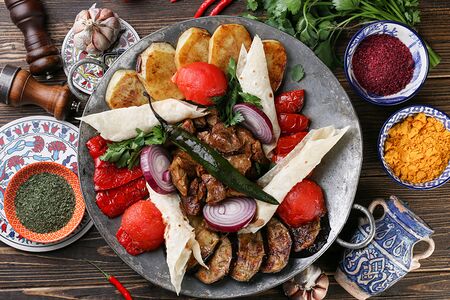 Сковорода Садж из домашнего цыпленка