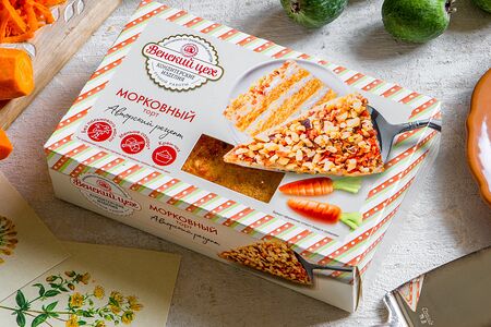 Торт бисквитный Морковный с крем-чизом
