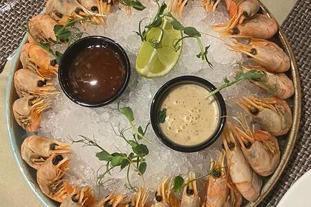 Креветки Магаданские на льду