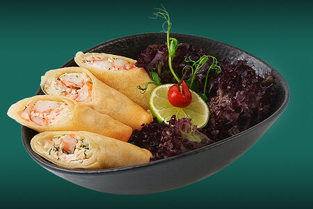 Харумаки с креветкой и крабом