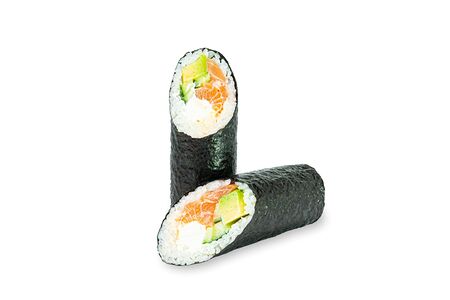 Стрит-ролл с лососем