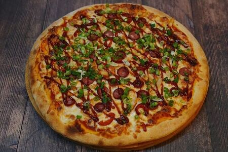 Пицца Барбекю с халапеньо 