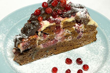 Десерт брусничный 