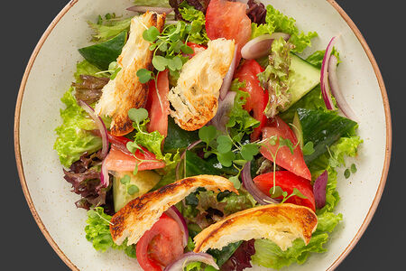 Салат Панцанелла с трюфельным дрессингом