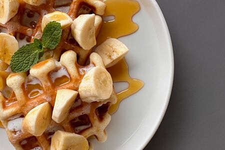 Вафли Банан-карамель