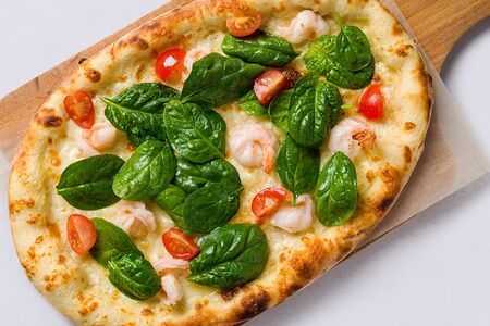 Пицца Креветка-шпинат