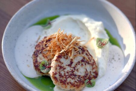 Куриные котлеты с кремом из картофеля 