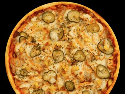 Пицца Курица с ананасом
