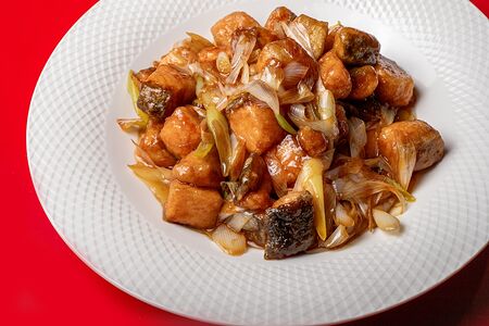 66. Жареная кета с овощами