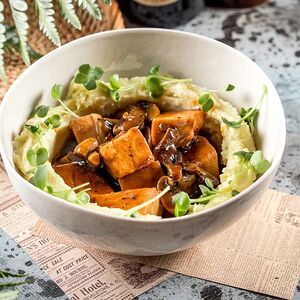 Филе цыпленка с картофельным пюре