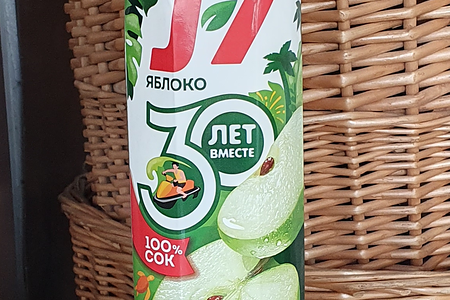 Сок J7 Яблоко осветл. 0,97л