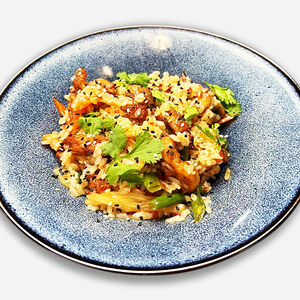 Рис с курочкой сладкий чили