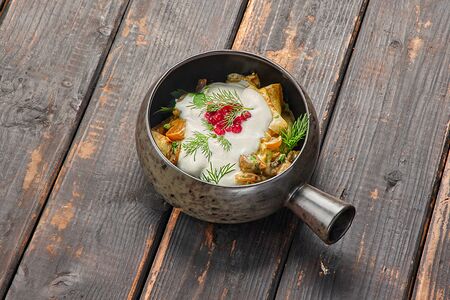 Блины с грибами