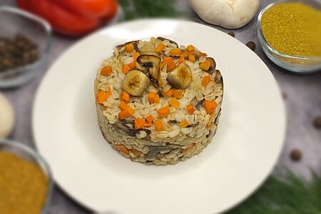 Перловка с овощами