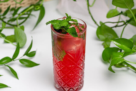 Лимонад клубника-базилик