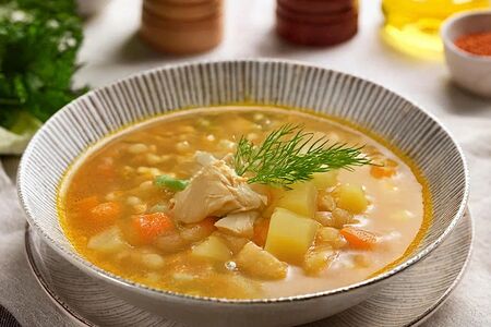 Гороховый с мясом кур