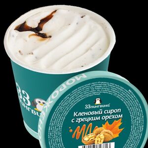 Мороженое 33 пингвина Кленовый сироп с грецким орехом