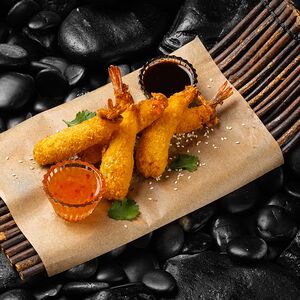 Креветки в кляре