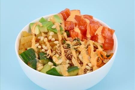 Поке Очень Острый Лосось L