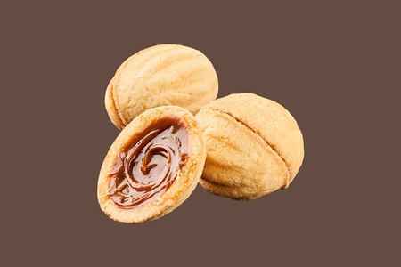 Печенье Орешки с вареной сгущенкой