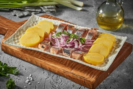 Сельдь с картофелем