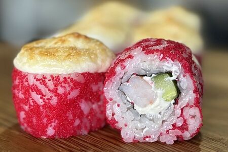 Запеченный с креветкой