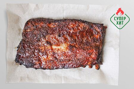 Копченые рёбра в медово-горчичной глазури