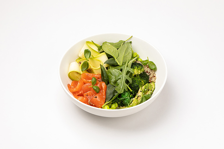 Боул с лососем слабой соли