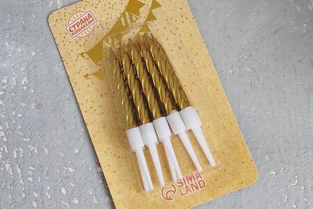 Свечи золотые 