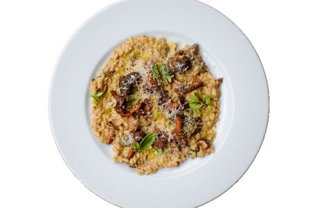 Ризотто с грибами и трюфельным маслом