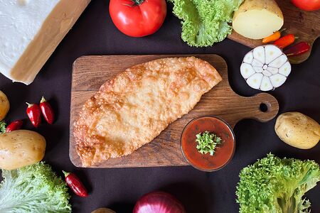 Чебурек с сулугуни и картошечкой