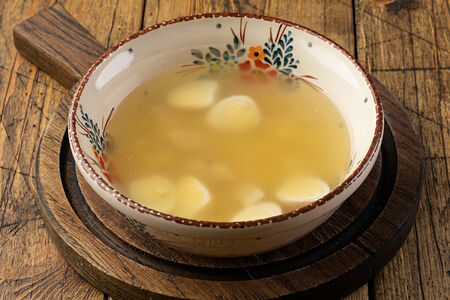 Куриная вермишель с яйцом