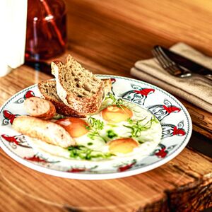 Глазунья из трех яиц