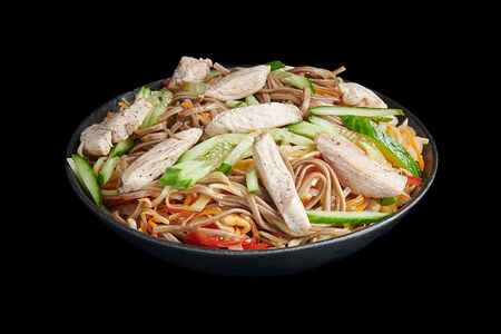 Wok лапша соба с курицей