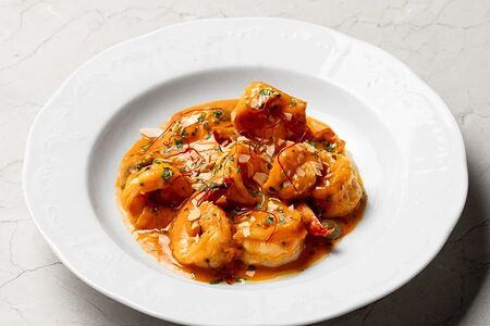 Креветки в соусе ромеско