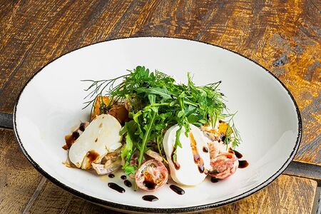 Копченая курица, опята, моцарелла гальбани