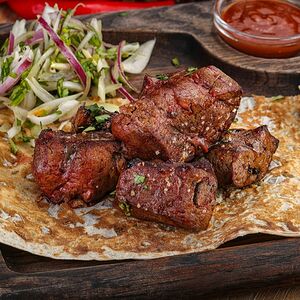 Шашлык из говяжьей печени