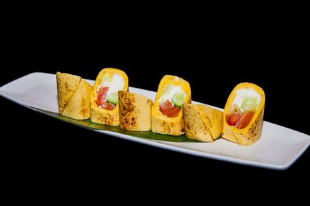 Тортилья с копченой семгой