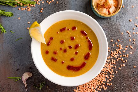 Чечевичный крем-суп 