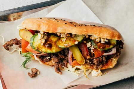 Дёнер с растительным мясом