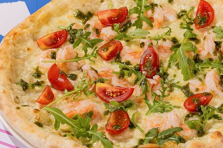 Пицца Песто с креветкой