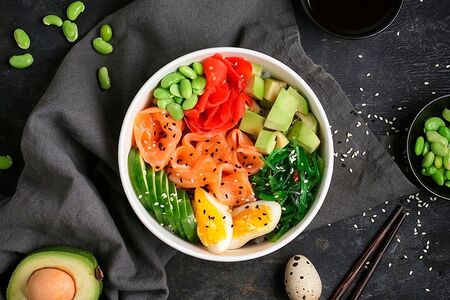 Поке с лососем