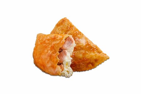 Чебурек с форелью и сливочным сыром