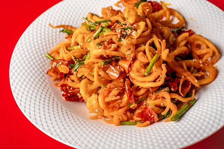 Щупальца кальмара на гриле