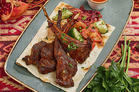 Шашлык из баранины на кости