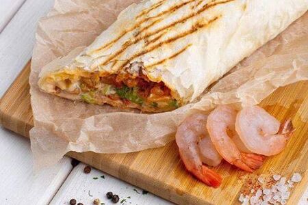 Шаурма с креветками 