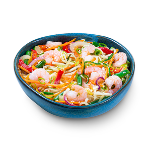 Вок Сливочная креветка